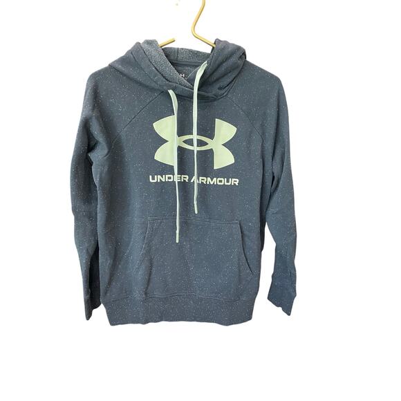 UNDER ARMOUR Hoodie + Bootcut Pants – Gray Flecked Set, Size Small, RN#96510140 - Picture 3 of 13